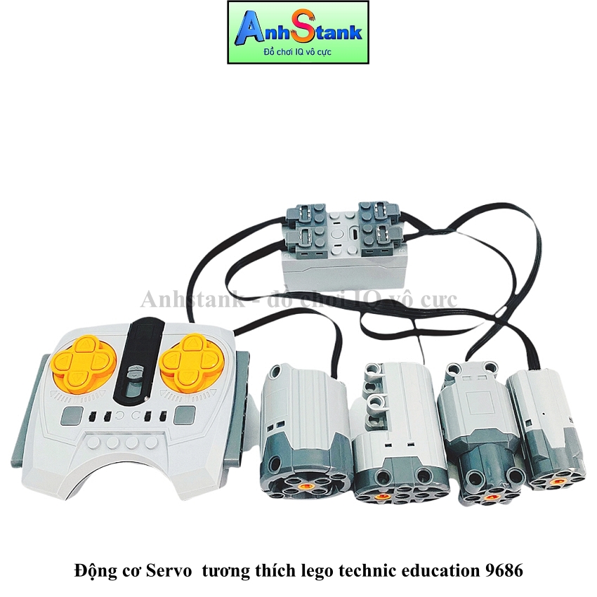 [Hoàn tiền 10%]Mô hình lắp ráp Motor Servo 88004 Tương Thích 9686-Technic-Education