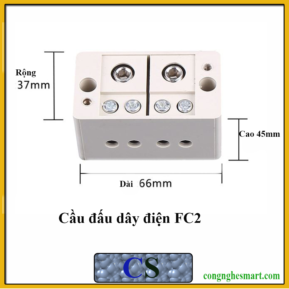 Cầu đấu chia dây điện đôi 1 ra 2 FC2