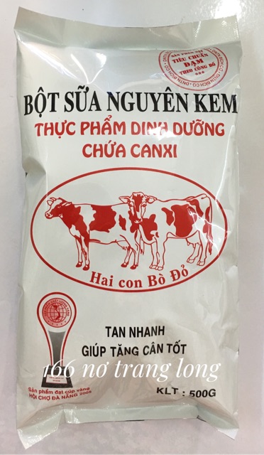 Bột sữa nguyên kem HAI CON BÒ ĐỎ
