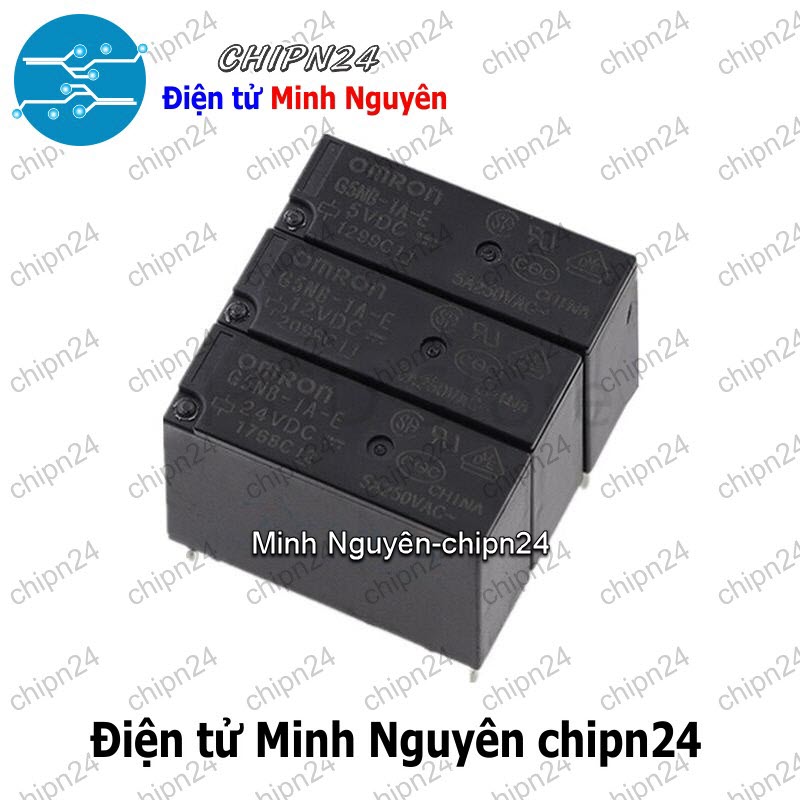 [1 con] (F202) Relay Omron G5NB-1A-E- (5VDC 12VDC 24VDC) 5A - [Chọn Loại] - HHH.00077