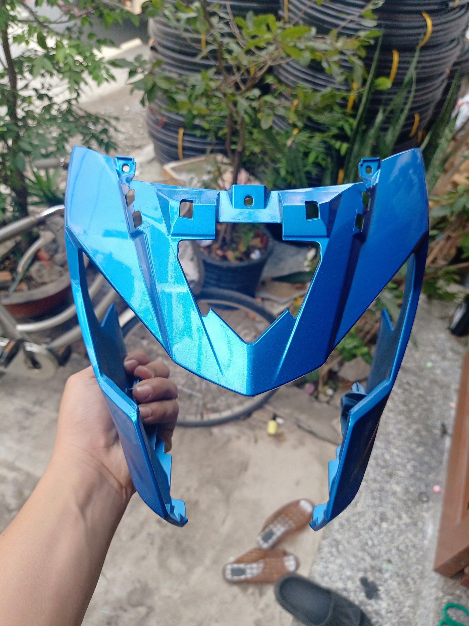 [HCM]ốp đầu satria fi raider fi màu xanh dương