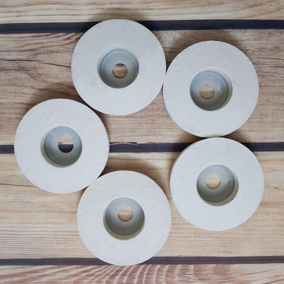 5 nỉ trắng đánh bóng d100mm