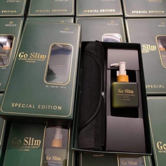 Kem tan mỡ Goslim kèm đai nịch bụng( bao check hàng chính hảng cty gởi td 8077)