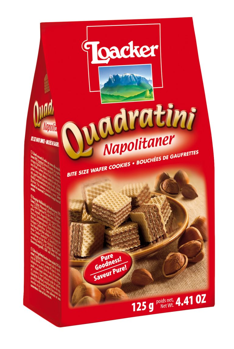 Bánh Xốp Loacker Quadratini 125gr 4 vị