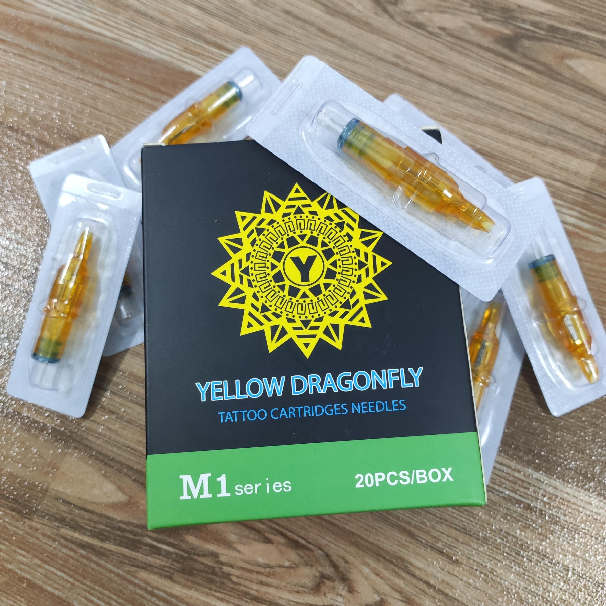 Kim xăm Pen 9M1 đánh bóng Yellow Dragonfly