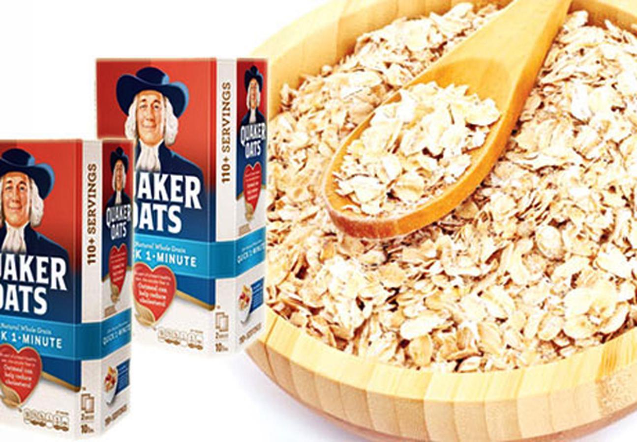 [Mẫu Mới] Thùng Yến Mạch Quaker Oats  Quick One Minute Mỹ 4.52kg