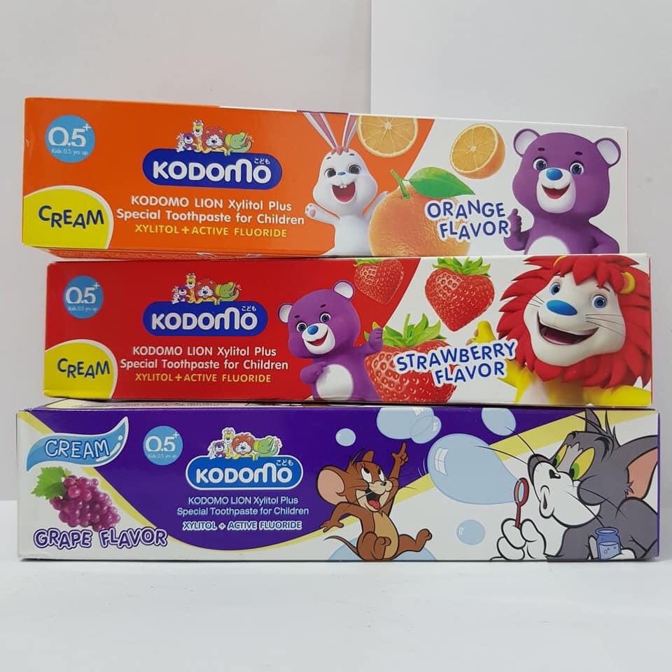 Kem đánh răng kodomo thái lan - dành cho bé yêu đủ 3 vị
