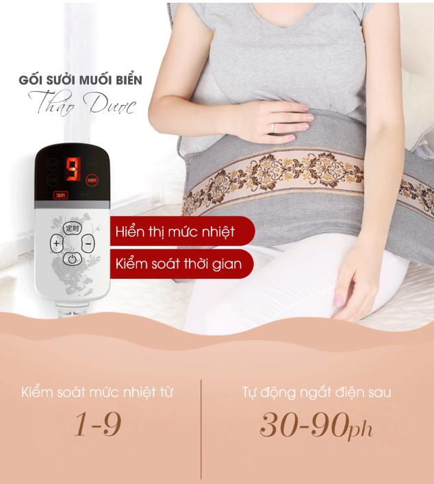Gối sưởi muối biển thảo dược