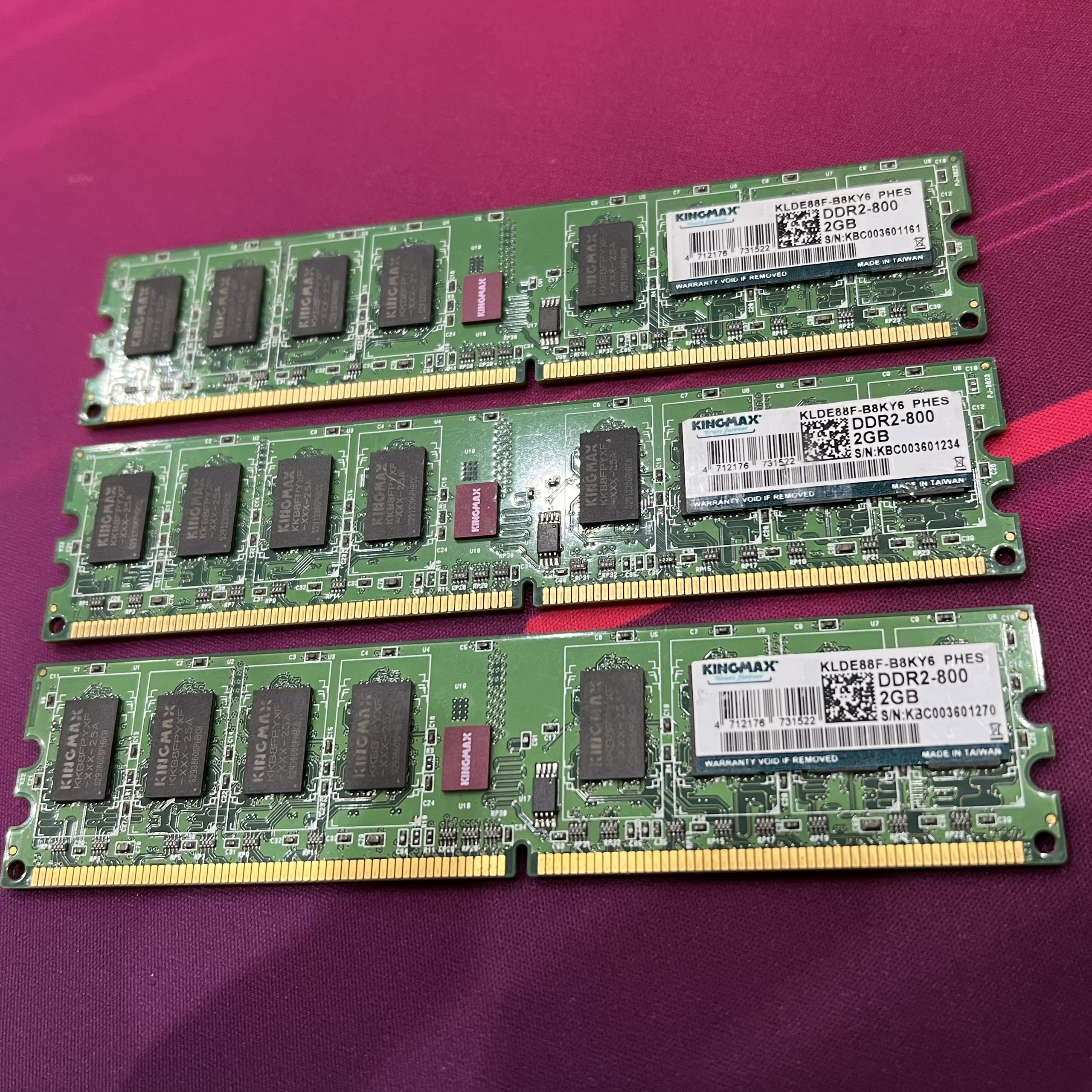 Ram PC Kingmax DDR2 2GB Bus 800MHz - Cũ