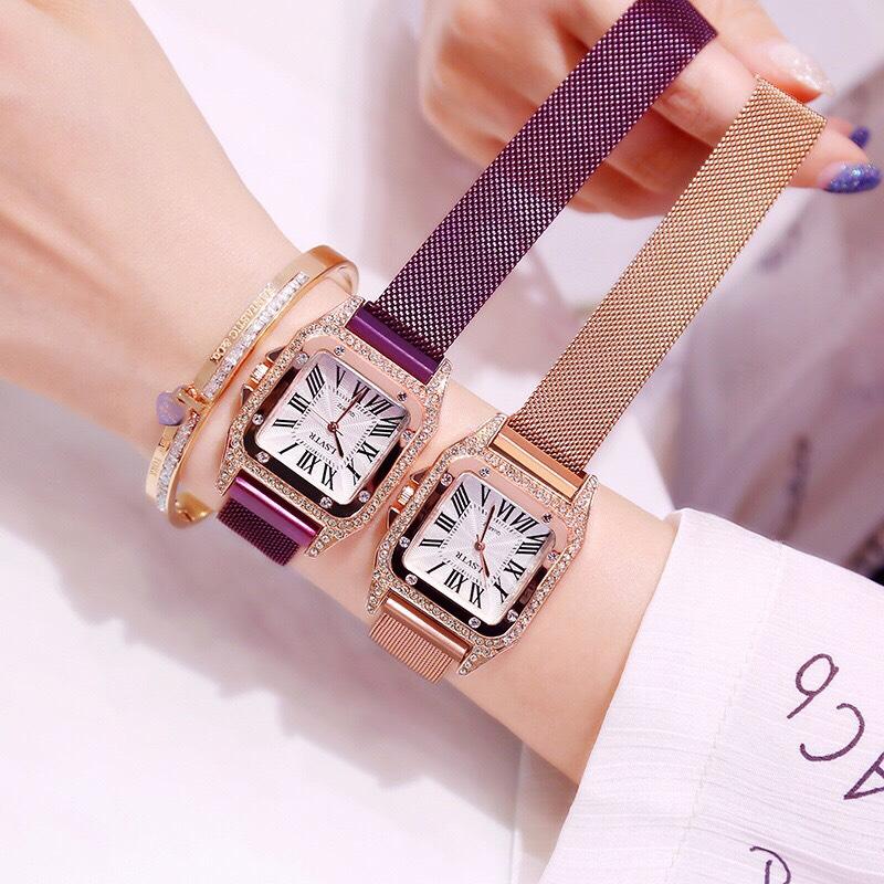 Đồng hồ thời trang nữ LSVTR đính cườm siêu đẹp