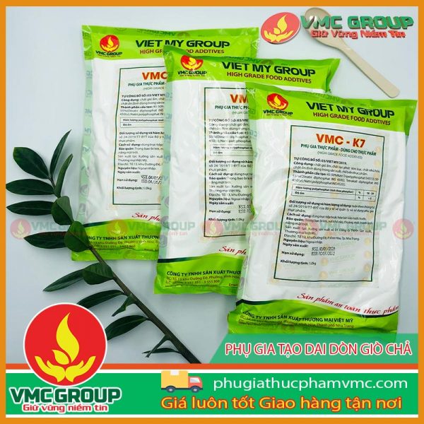 VMC K7 Phụ gia tạo giòn dai cho giò chả nem chua xúc xích