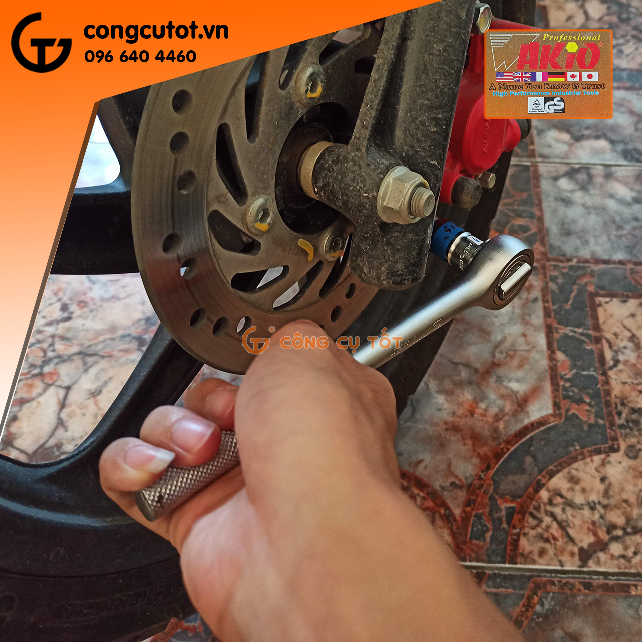 Cần siết tự động đảo chiều 3/8inch size tùy chọn