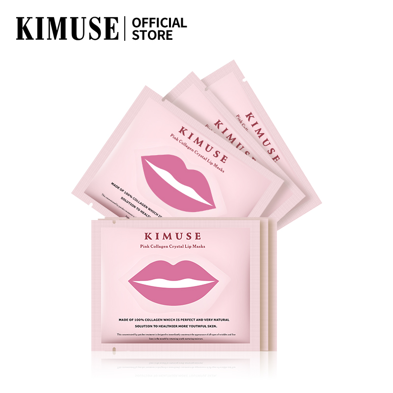 KIMJUSE Mặt nạ môi pha lê Collagen hồng