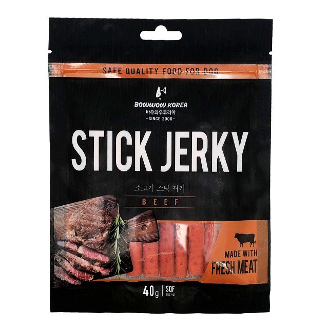 Bánh Thưởng Cho Chó Thịt Bò Que BowWow Stick Jerky