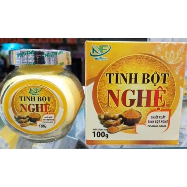 Tinh bột nghệ NutiFine - 100gram - Chiết xuất tinh bột nghệ từ thiên nhiên