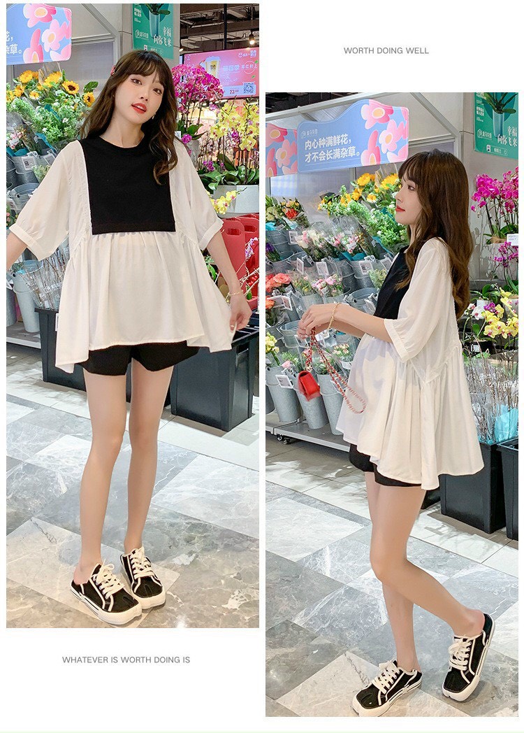 Áo bầu thiết kế cổ trẻ trung