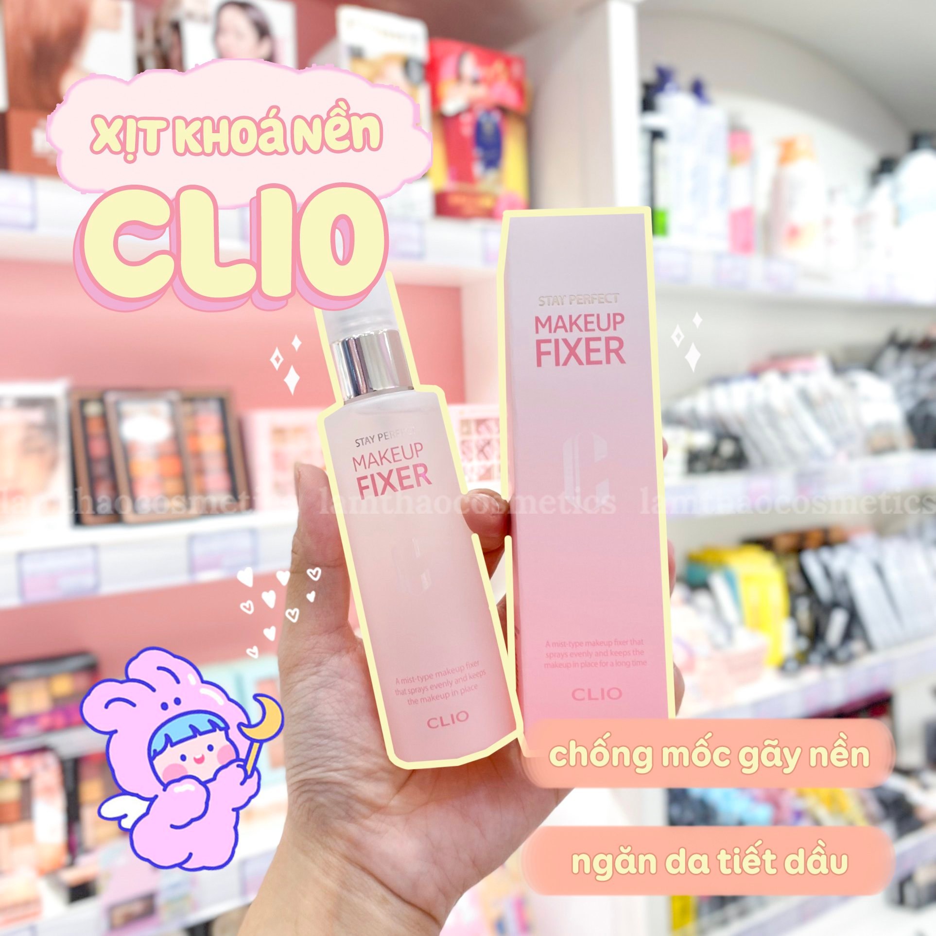 Xịt Khoá Nền Clio Stay Perfect Makeup Fixer