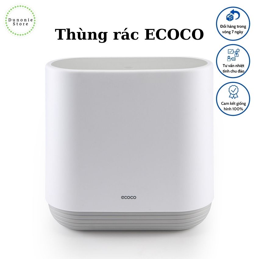 [Tặng kèm túi rác]Thùng đựng rác cao cấp ECOCO DS29 loại 10L, thiết kế thông minh không gây mùi - Dunoni.Store