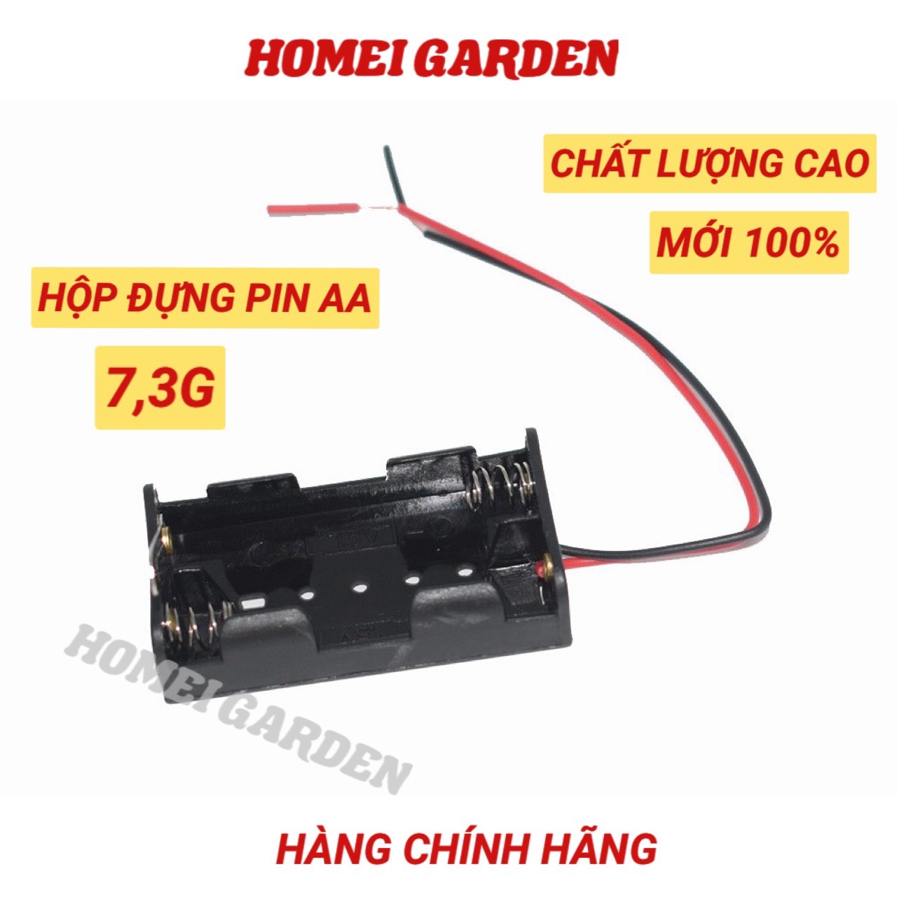 Đế 2 pin AA hộp đựng pin tiểu hàng chất lượng cao - HM0019