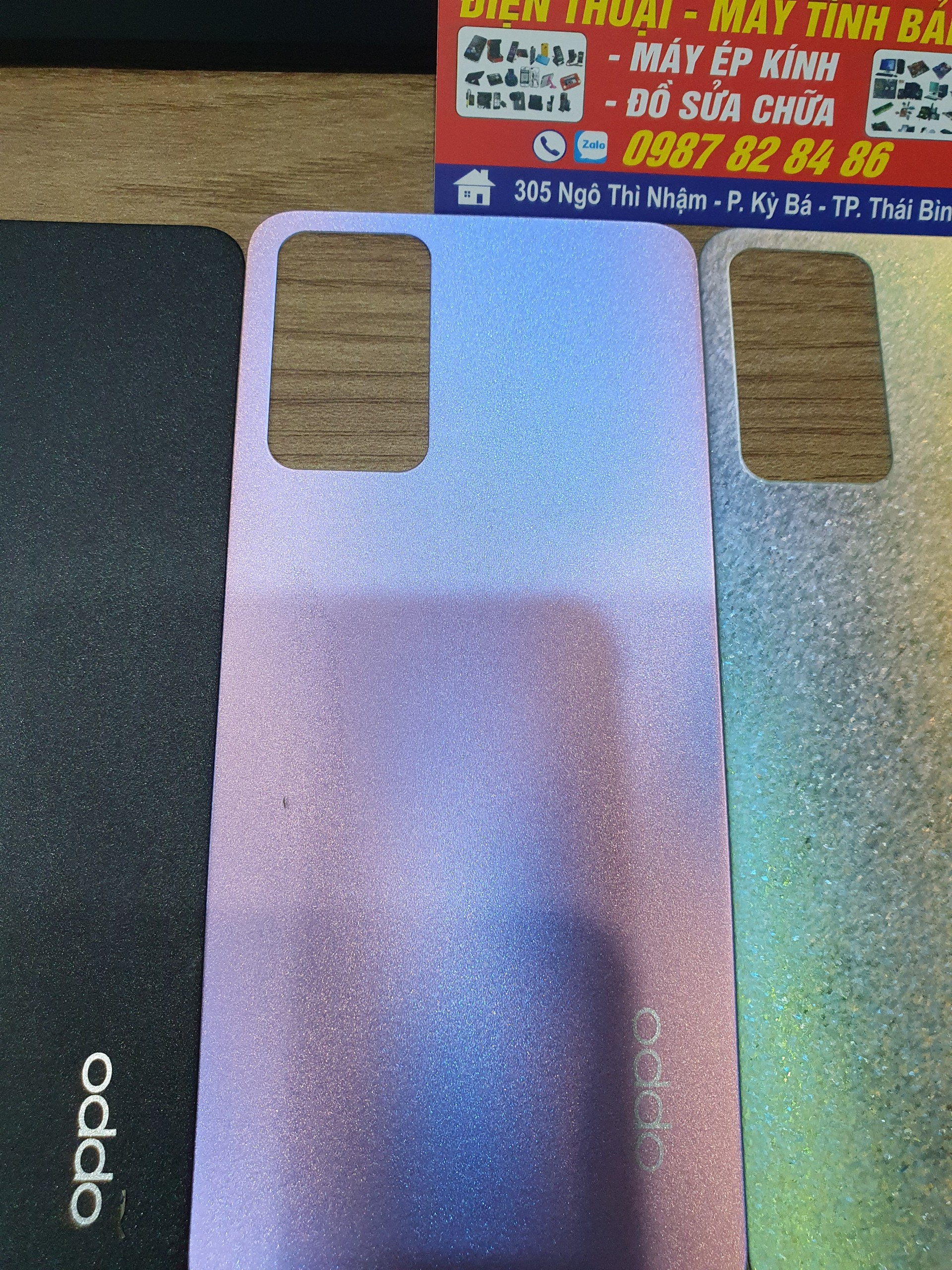 Nắp Lưng Thay Thế Cho OP Reno 6 5G (tặng kèm keo dán)