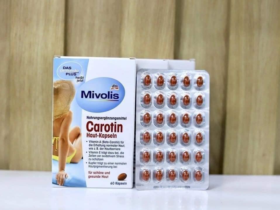 Chống nắng carotin dạng viên hàng Đức