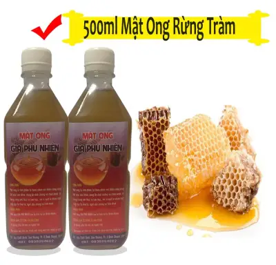 [HCM]Mật ong nguyên chất 500ml Mật ong rừng tràm Gia Lai