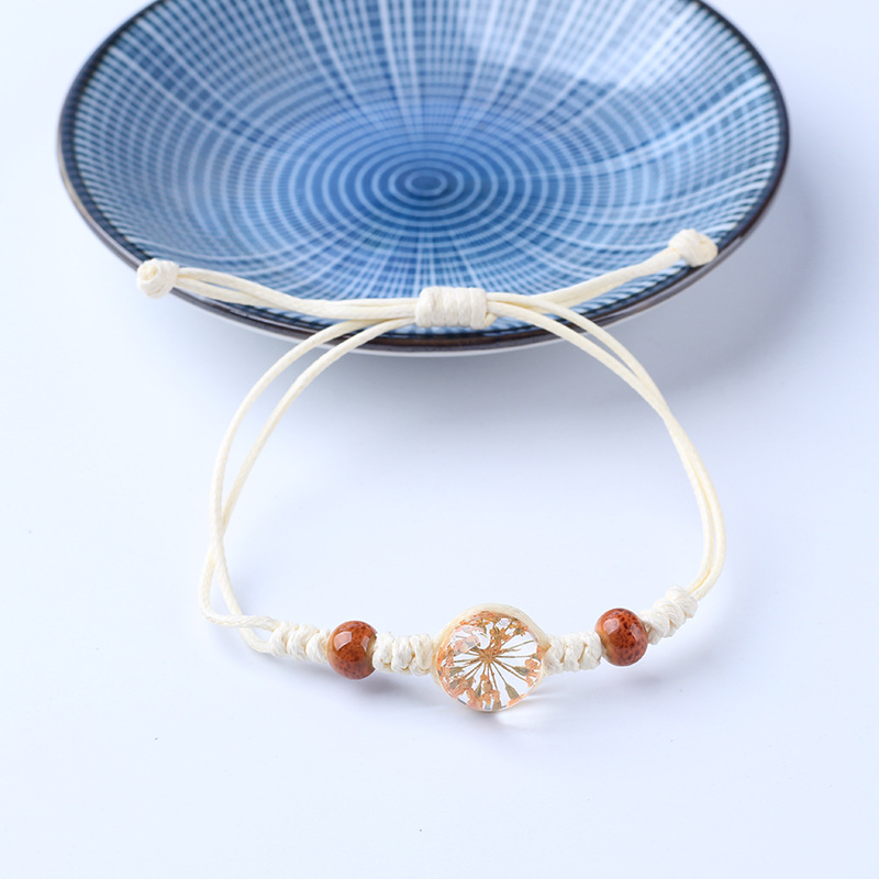 Vòng tay hoa khô, vòng đeo tay Bangle bất diệt nhiều màu XB-L2610 Bảo Ngọc Jewelry