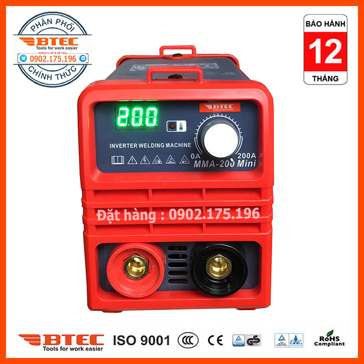 Máy Hàn Điện Tử Siêu Mini BTEC MMA-200Mini