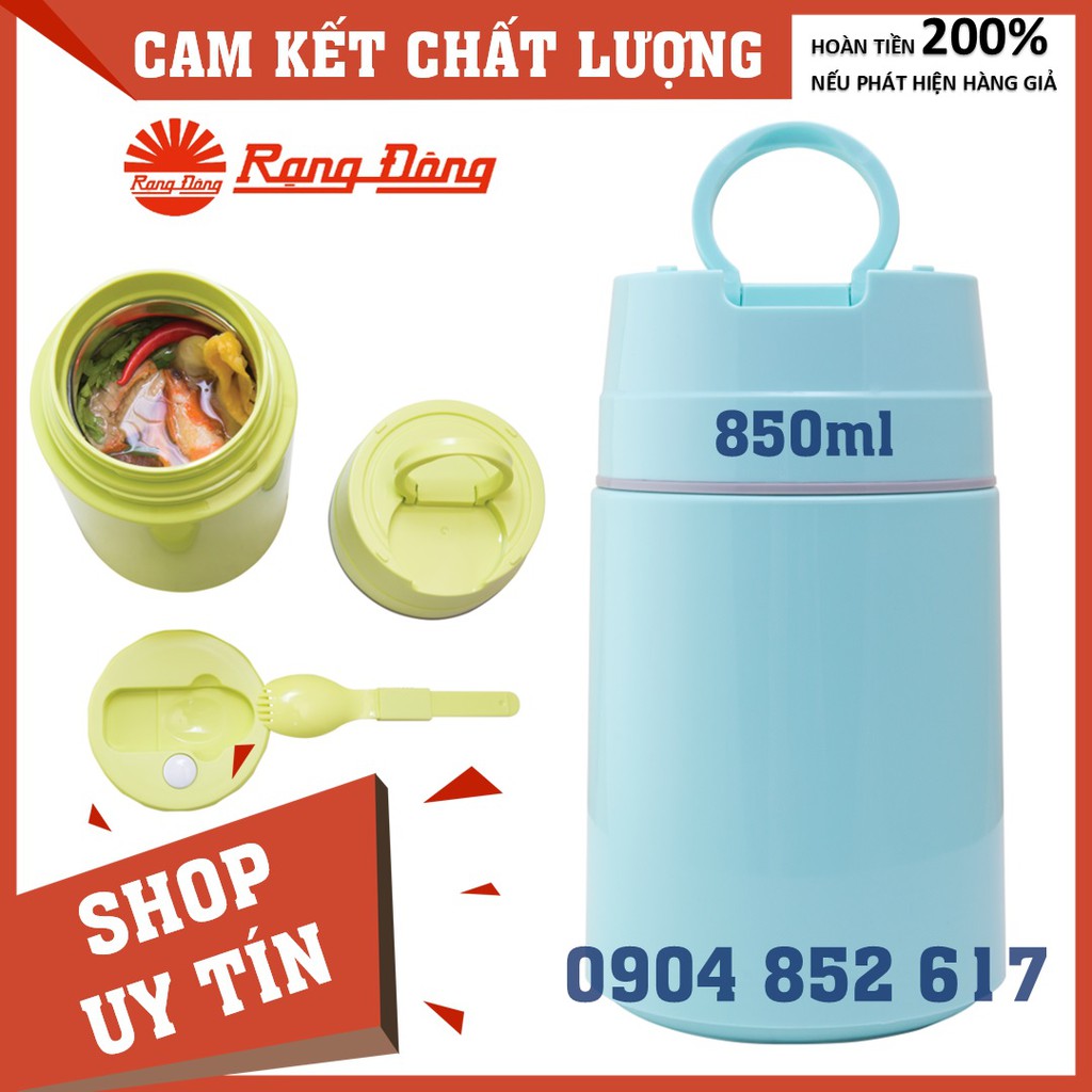 Hộp đựng thức ăn bình ủ cháo rạng đông - hồng tím