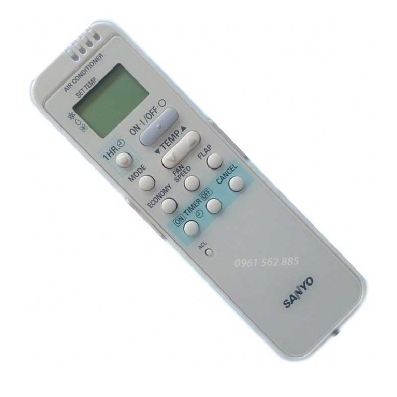 Điều Khiển Remote Máy Lạnh SANYO Mẫu 4( Trắng Dài)