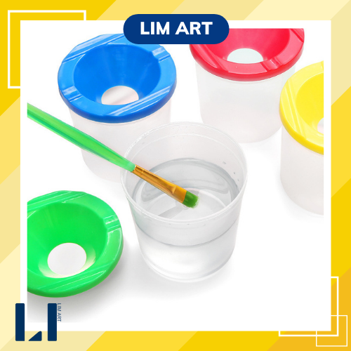 Cốc, ly rửa cọ vẽ chống tràn, rỉ nước LIM Art