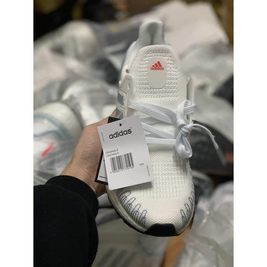 (FREESHIP+ẢNH THẬT.) Giày ultra boost 6.0 trắng vạch xanh