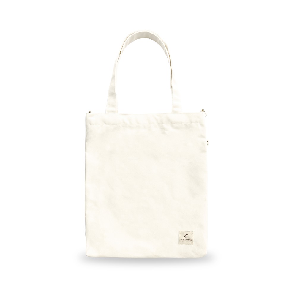 Tote 2in1 Canvas màu trơn