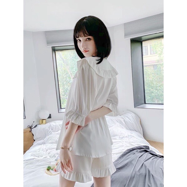 Bộ ngủ lụa dài tay cao cấp Eleni ( DT03) ⚡️FREE SHIP⚡️
