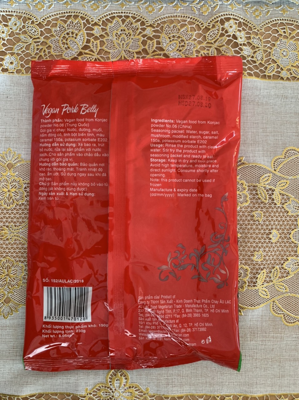 THỊT BA RỌI CHAY ÂU LẠC