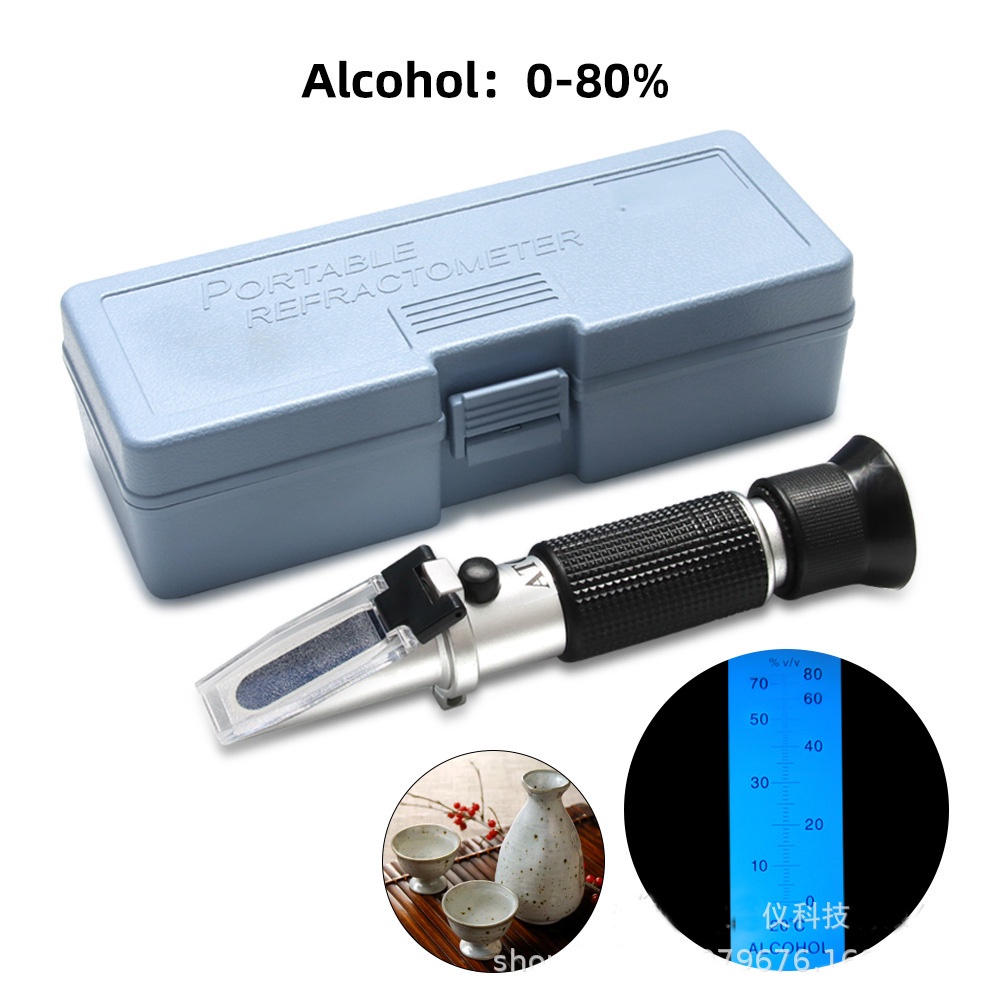 Khúc xạ kế đo nồng độ cồn 0-80 độ
