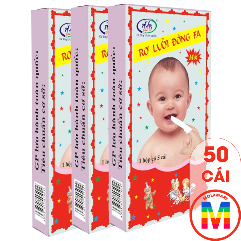 Rơ lưỡi đông fa cho bé 10 hộp 50 cái
