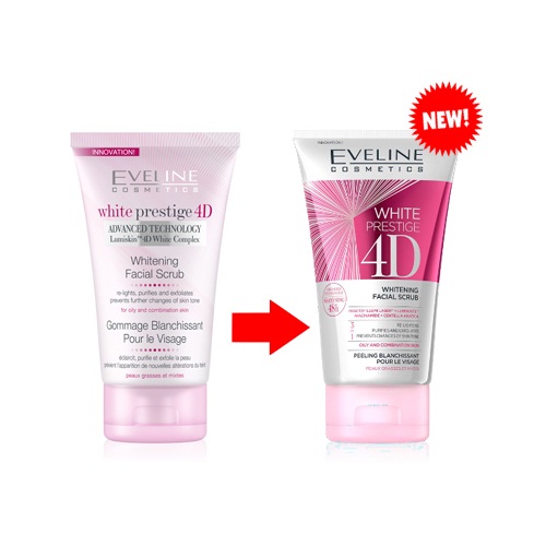 Gel tẩy da chết trắng da Eveline White Prestige 4D 150ml