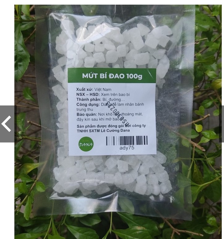 Mứt bí đao cắt hạt lựu