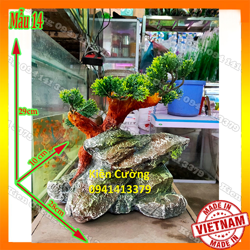 Mô Hình Núi - Hòn non Bộ - Trang Trí Bể cá (Mẫu 14)