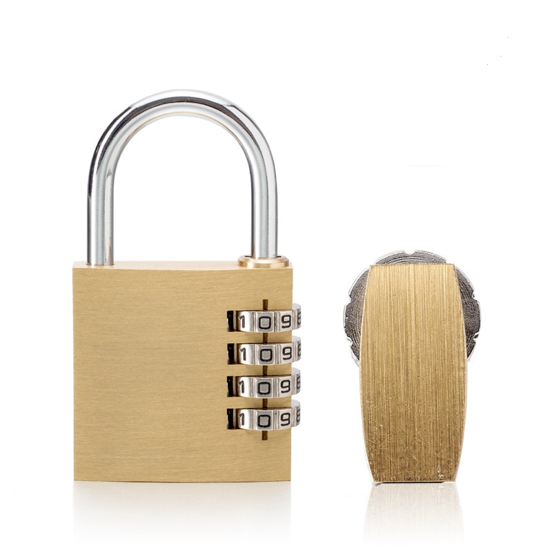 Ổ khóa 4 số bằng đồng thau cao cấp chống gỉ