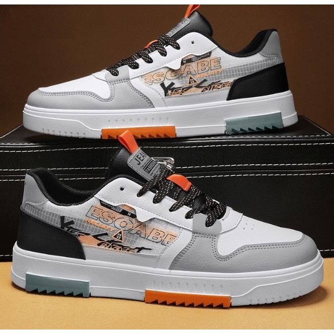 ⭐ Giày Sneaker Nam Cổ Thấp Đế Bằng Trẻ Trung Năng Động Kiểu Dáng Đơn Giản mã 011 mẫu mới thời trang dễ phối đồ