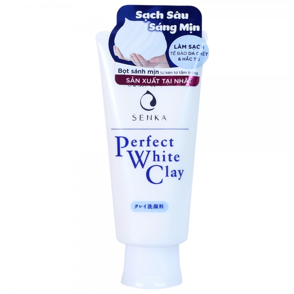 Sữa Rửa Mặt Tạo Bọt Senka Perfect White Clay 120g