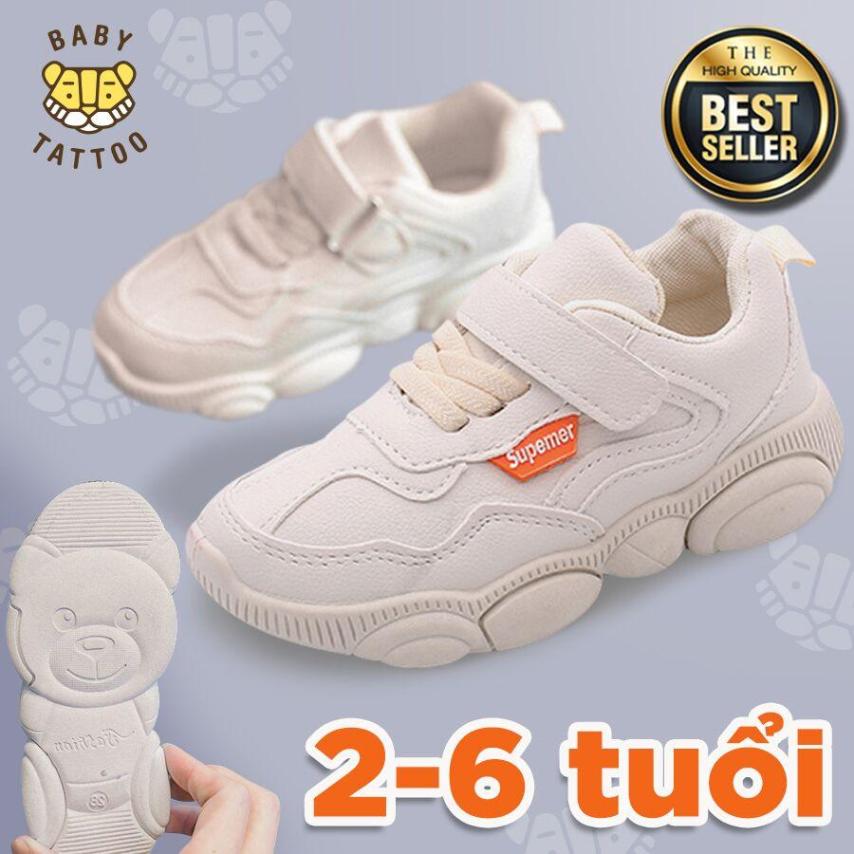 BABY TATTOO giày thể thao hình con gấu cho bé trai và gái 2-3-4-5-6 tuổi- Giày CAO CẤP dễ thương dành cho bé trai và bé gái giá rẻ