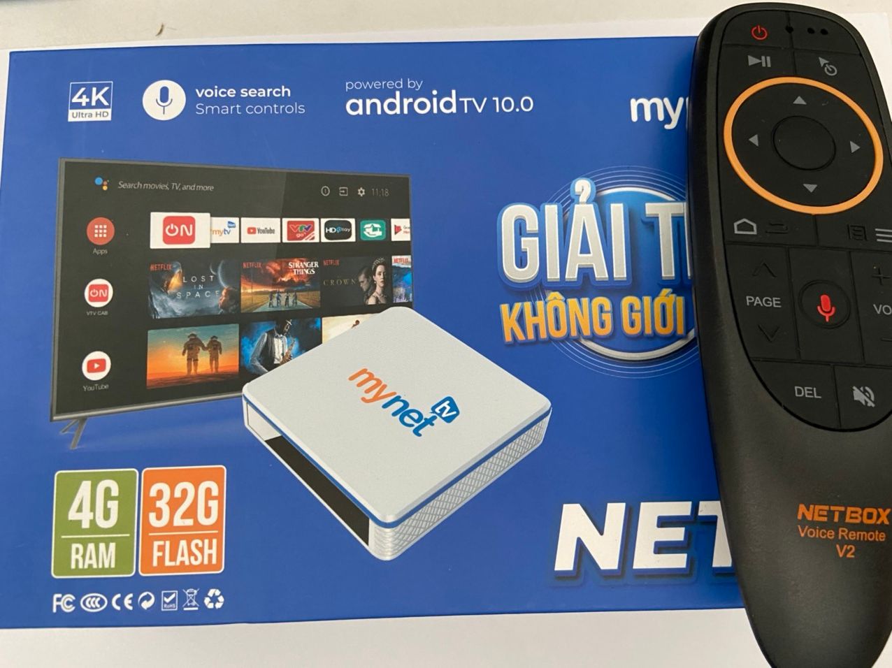 Mytvnet 4H RAM 4GB + 32GB Android TV 10