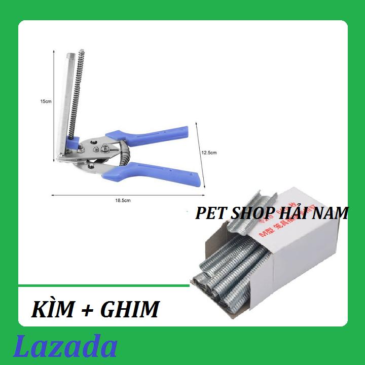 Kìm Băng Và 1 Hộp Ghim Ráp Lồng