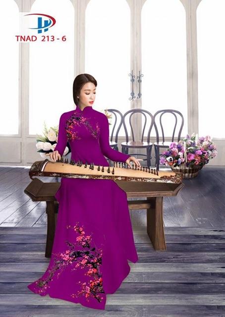 [HCM]Vải áo dài hoa anh đào
