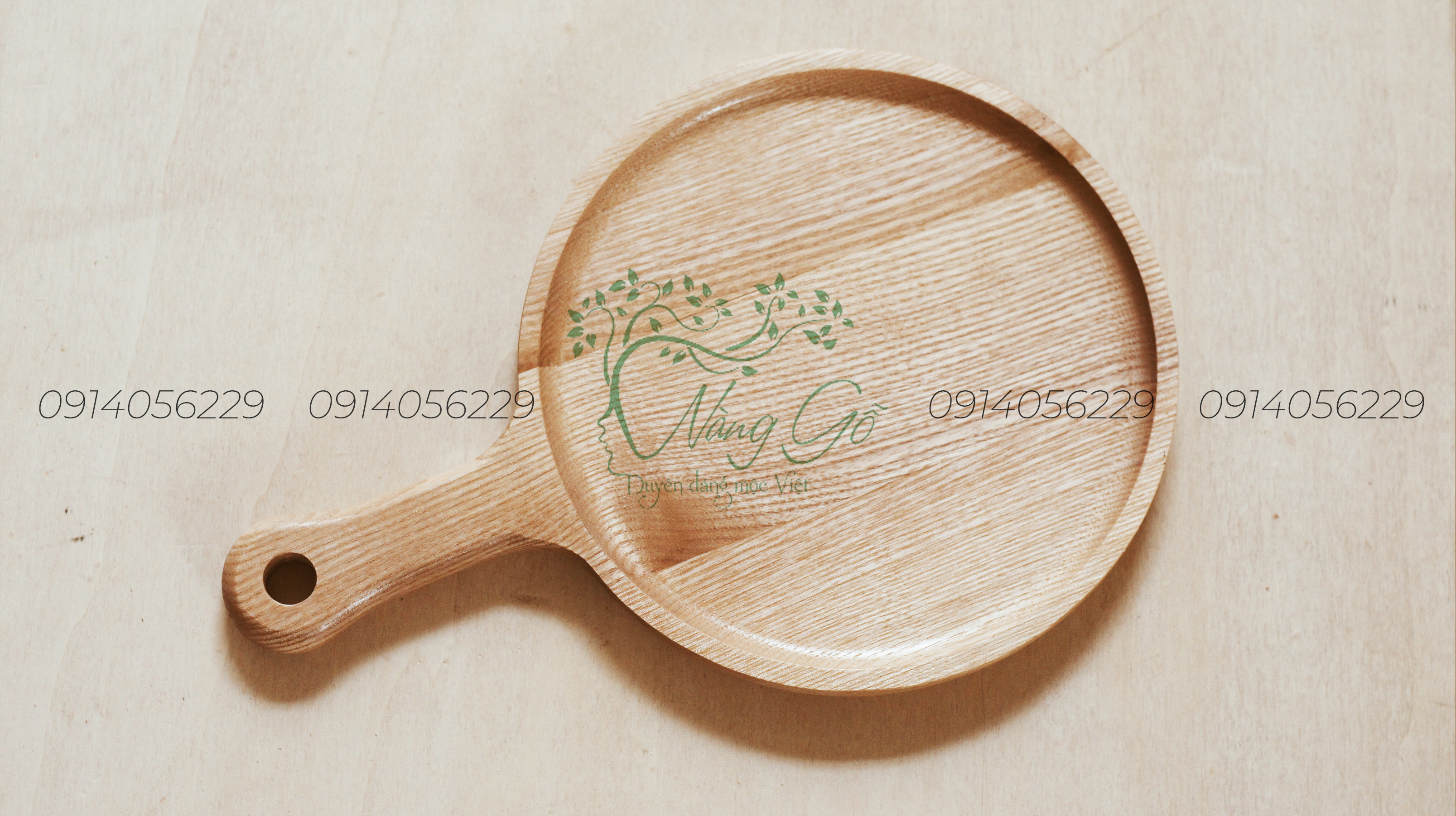 Thớt ( Khay ) tròn có cán