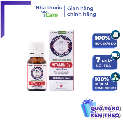 BIOAMICUS VITAMIN D3 - BỔ SUNG VITAMIN D3 CHO TRẺ - ICARE