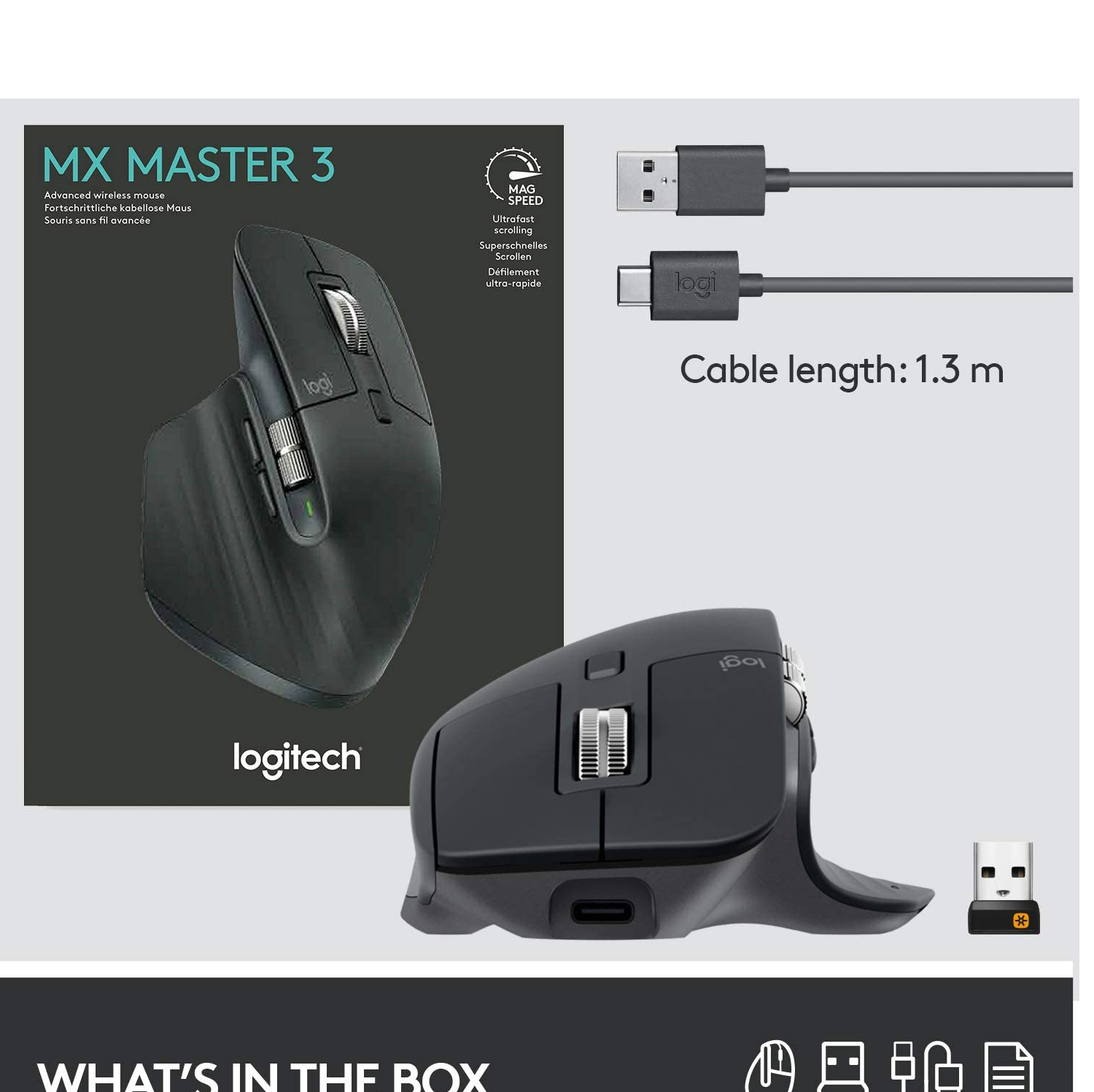 [HCM]Chuột Bluetooth Không Dây Logitech MX Master 3 for mac  (2.4G) - hàng chính hãng